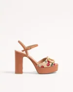 Valentino Vlogo Signature Cherryfic Platform Sandal 115Mm